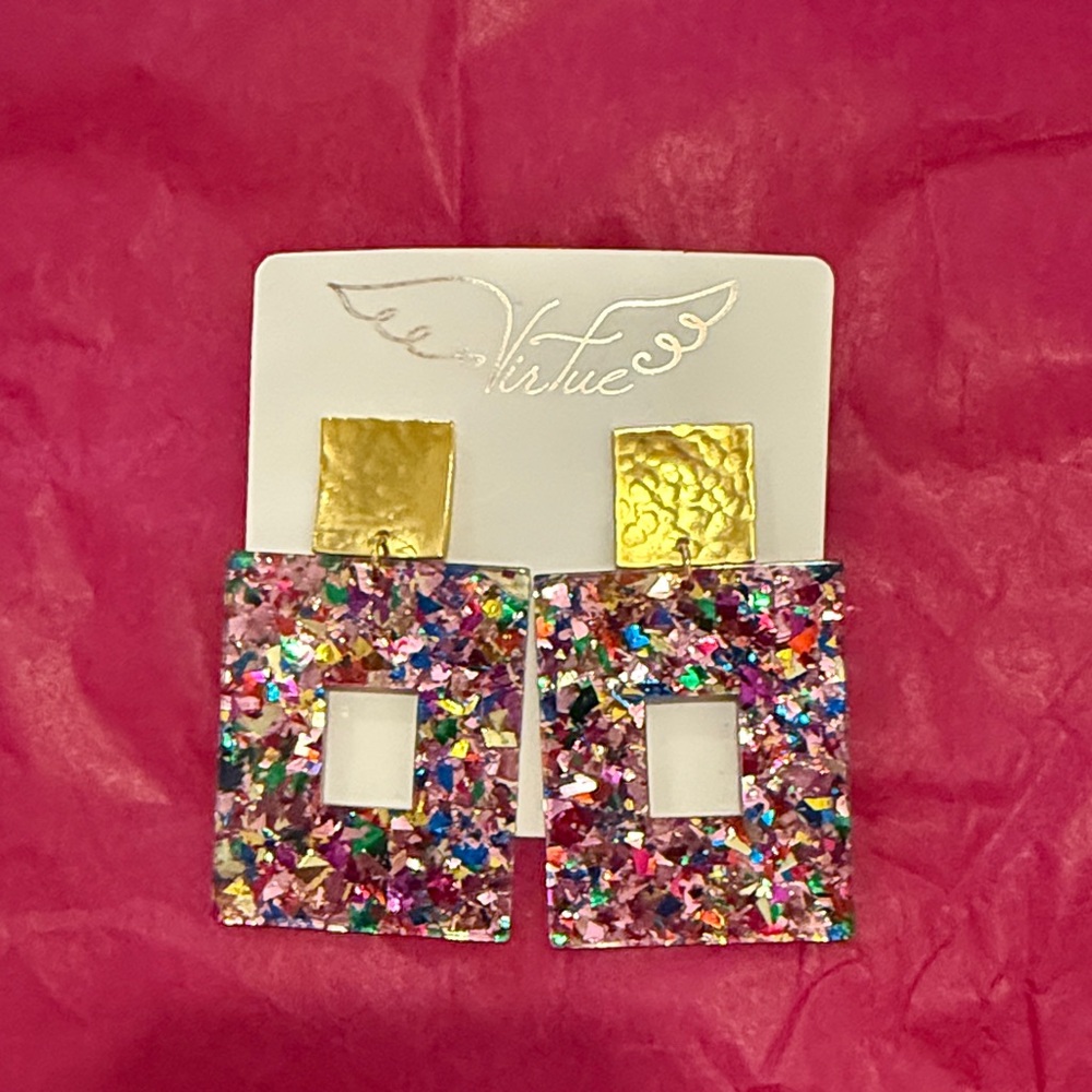 Virtue Multicolor Geometric Earrings